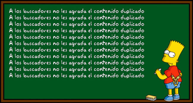 No al contenido duplicado