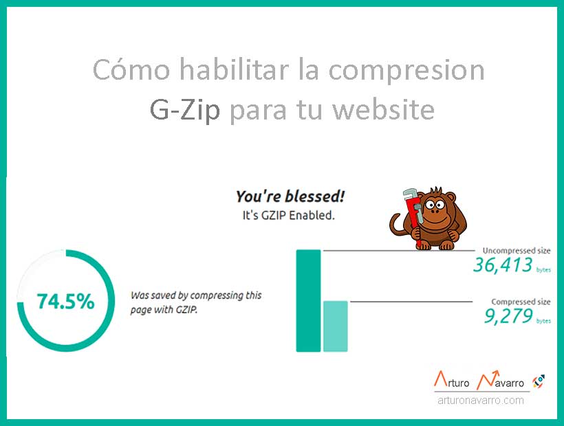 Cómo habilitar compresión gzip para mi sitio web