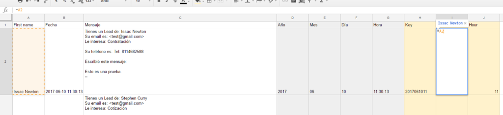 preparar data para vlookup en google sheets