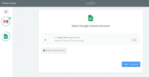 zapier conexion google sheets