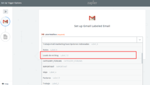 zapier gmail etiqueta
