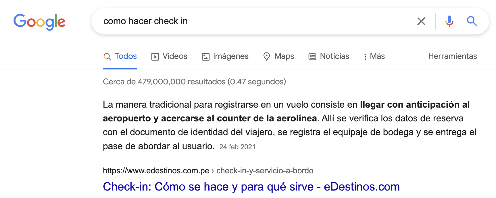 Fragmentos destacados de Google